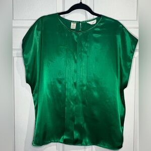 Gitano Women’s Vintage Green Top - Size 38 (PTP 23”)